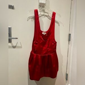 Red baby doll jumper/dress — adorable for Valentine’s Day ❤️ (Erin Fetherston)